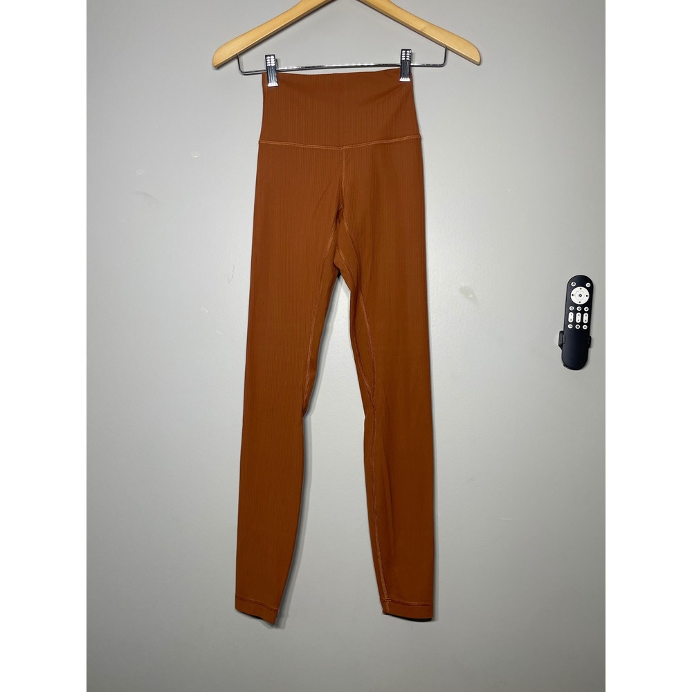 Lululemon Align Ribbed High-Rise Pant 28" Sable Women's 2 W5EU7S